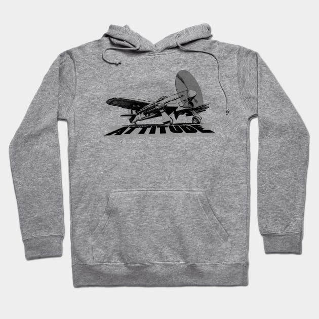 Tailwheel Aircraft with Attitude Hoodie by Funky Aviation